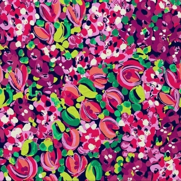 Lilly Pulitzer | Wild Confetti Devaney Tank Blouse Floral Polka Dot Size XS - Picture 5 of 7